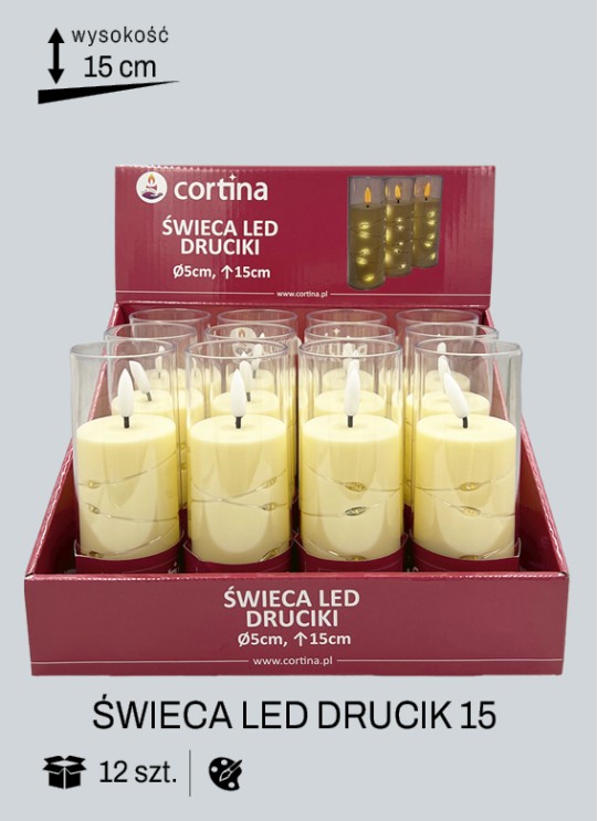 ŚWIECA LED DRUCIK 15