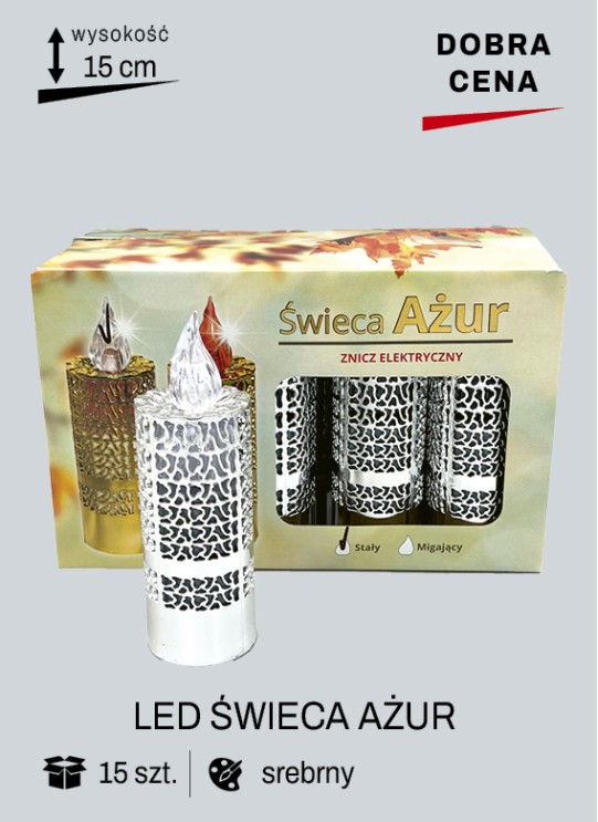 LED ŚWIECA AŻUR