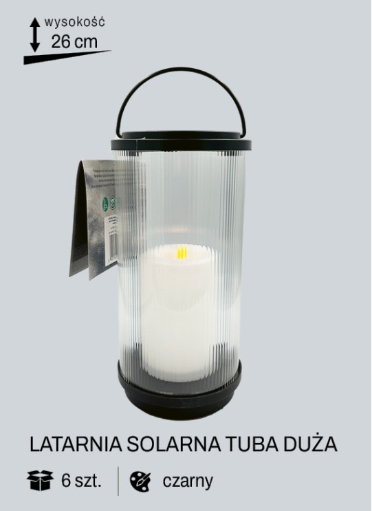 LATARNIA SOLARNA TUBA DUŻA
